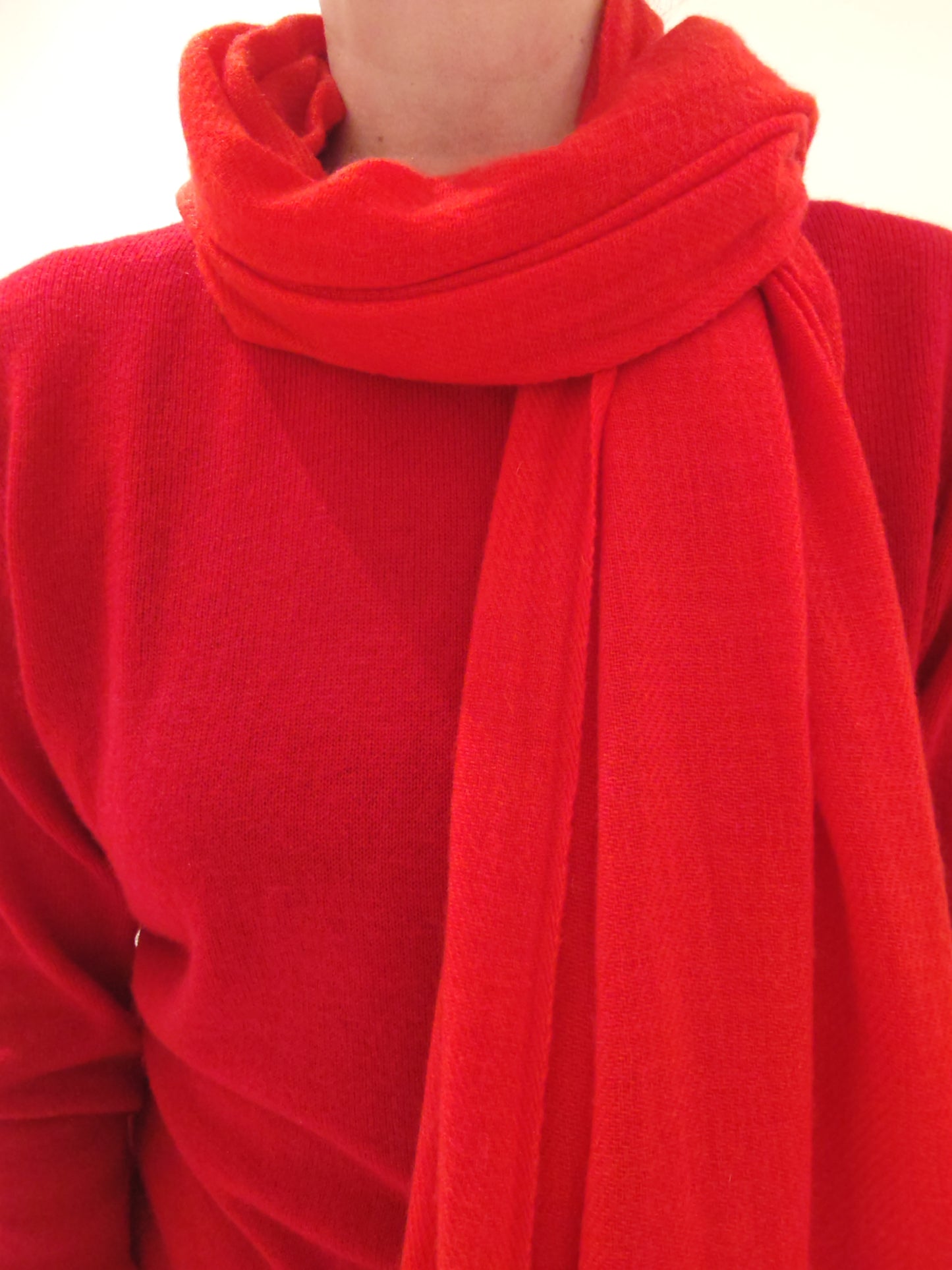 Cashmere Scarf Red
