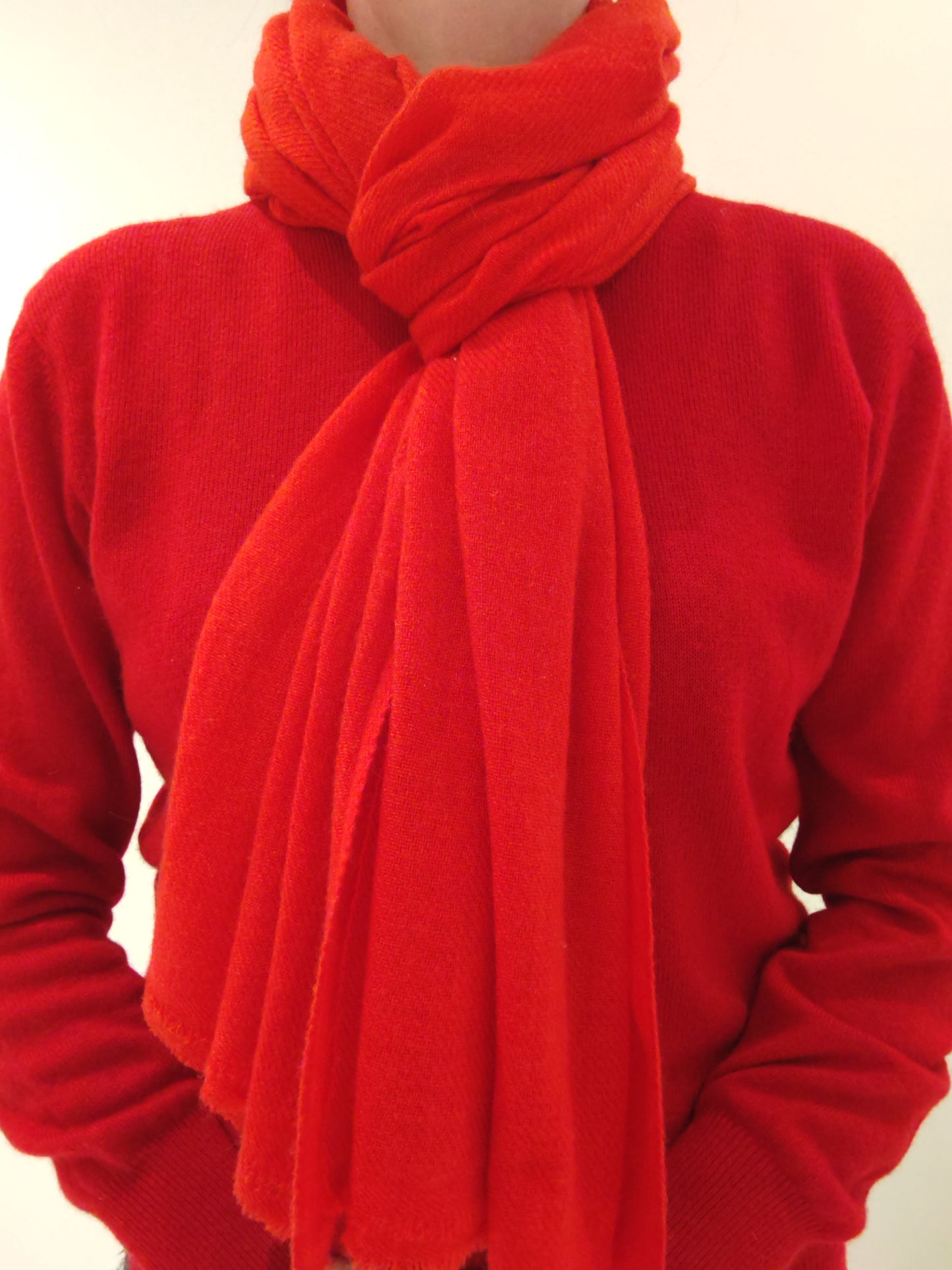Cashmere Scarf Red