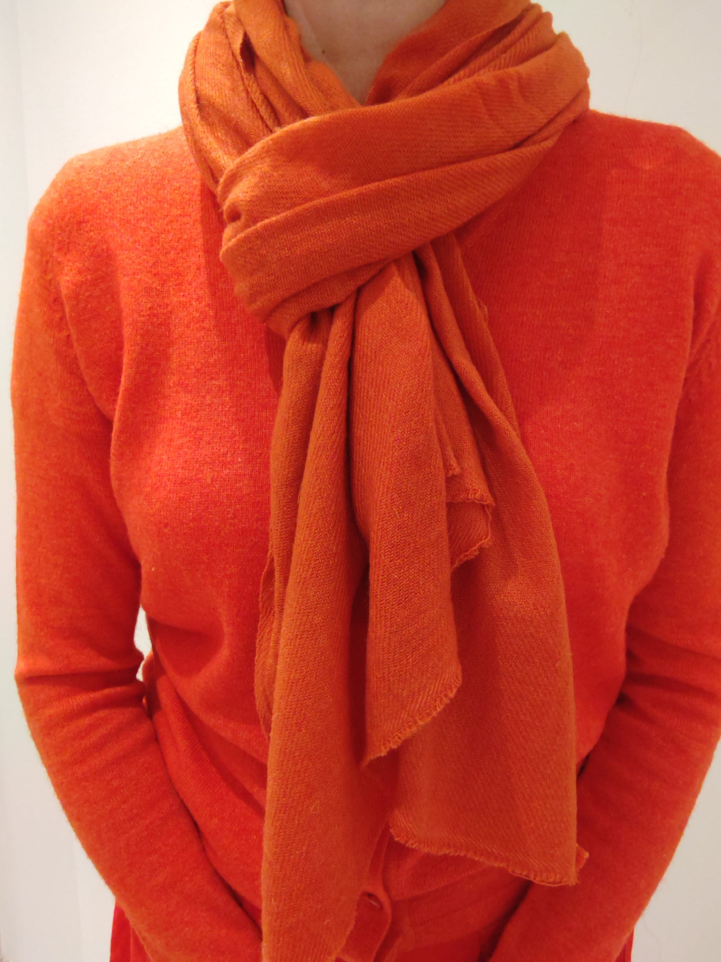 Cashmere Scarf Orange