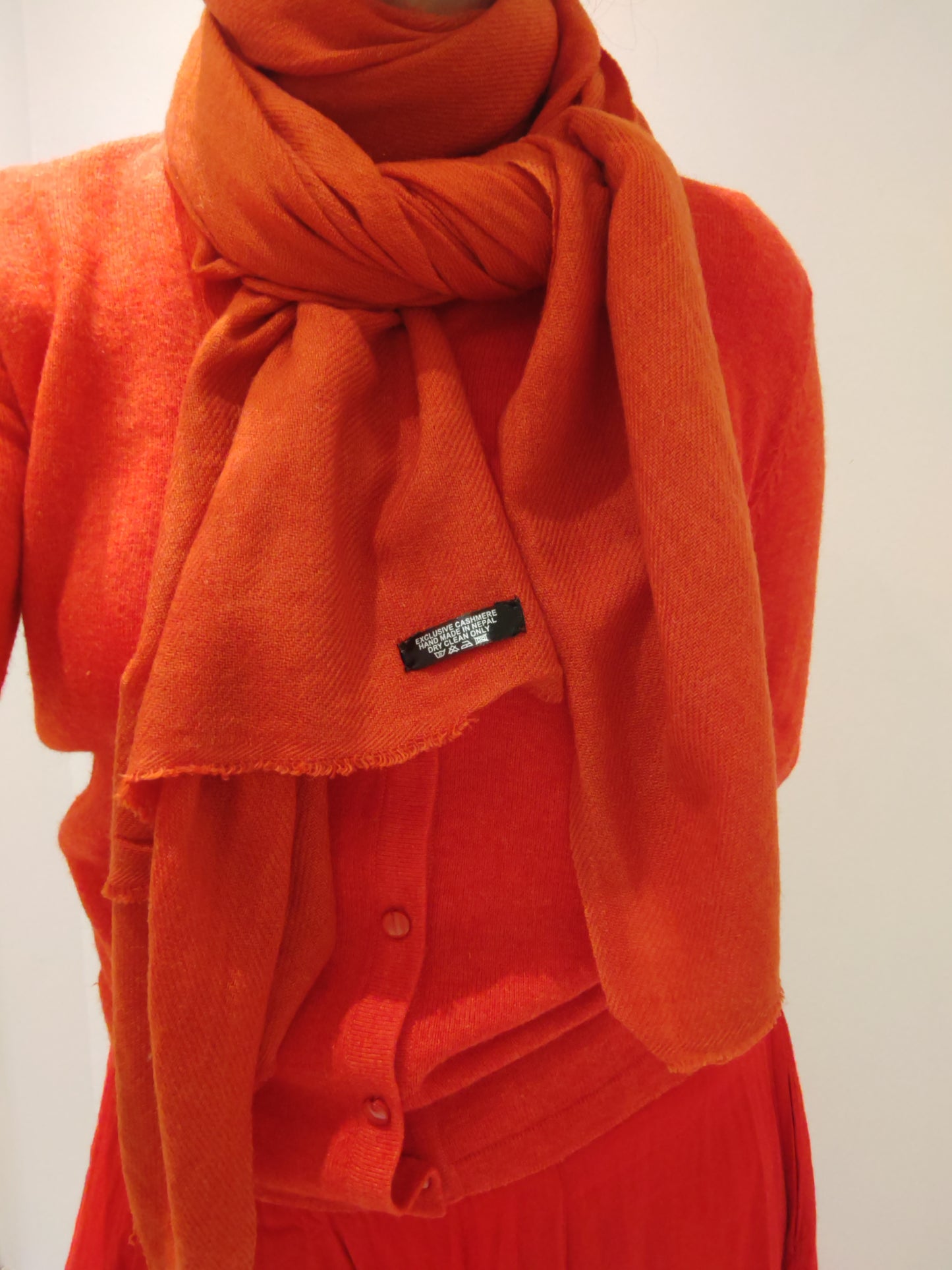 Cashmere Scarf Orange